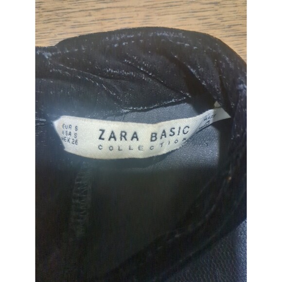 Zara Dress SM Witchy Sheer Sleeves, SweetHeart Neckline Black Velvet Lace - Picture 8 of 13